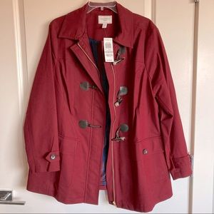 Red Charter Club Coat